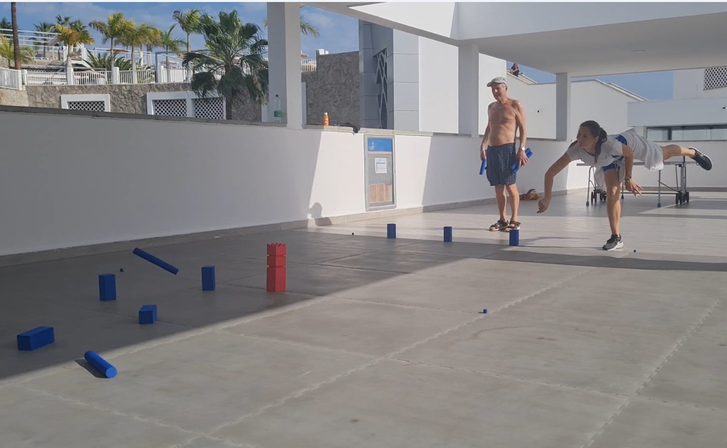 Indoor Kubb auf Gran Canaria
