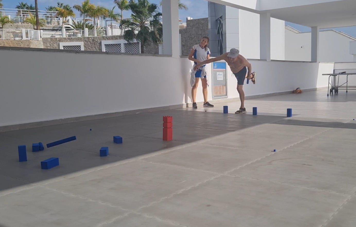 Indoor Kubb auf Gran Canaria