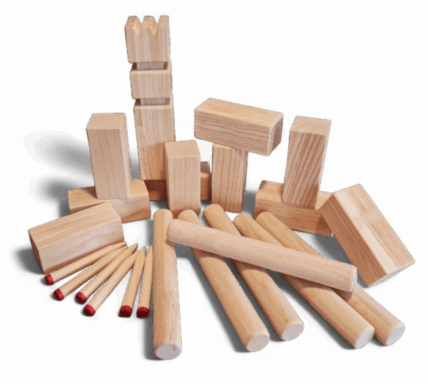 komplettes Kubb Set Gummibaum Größe L - 2